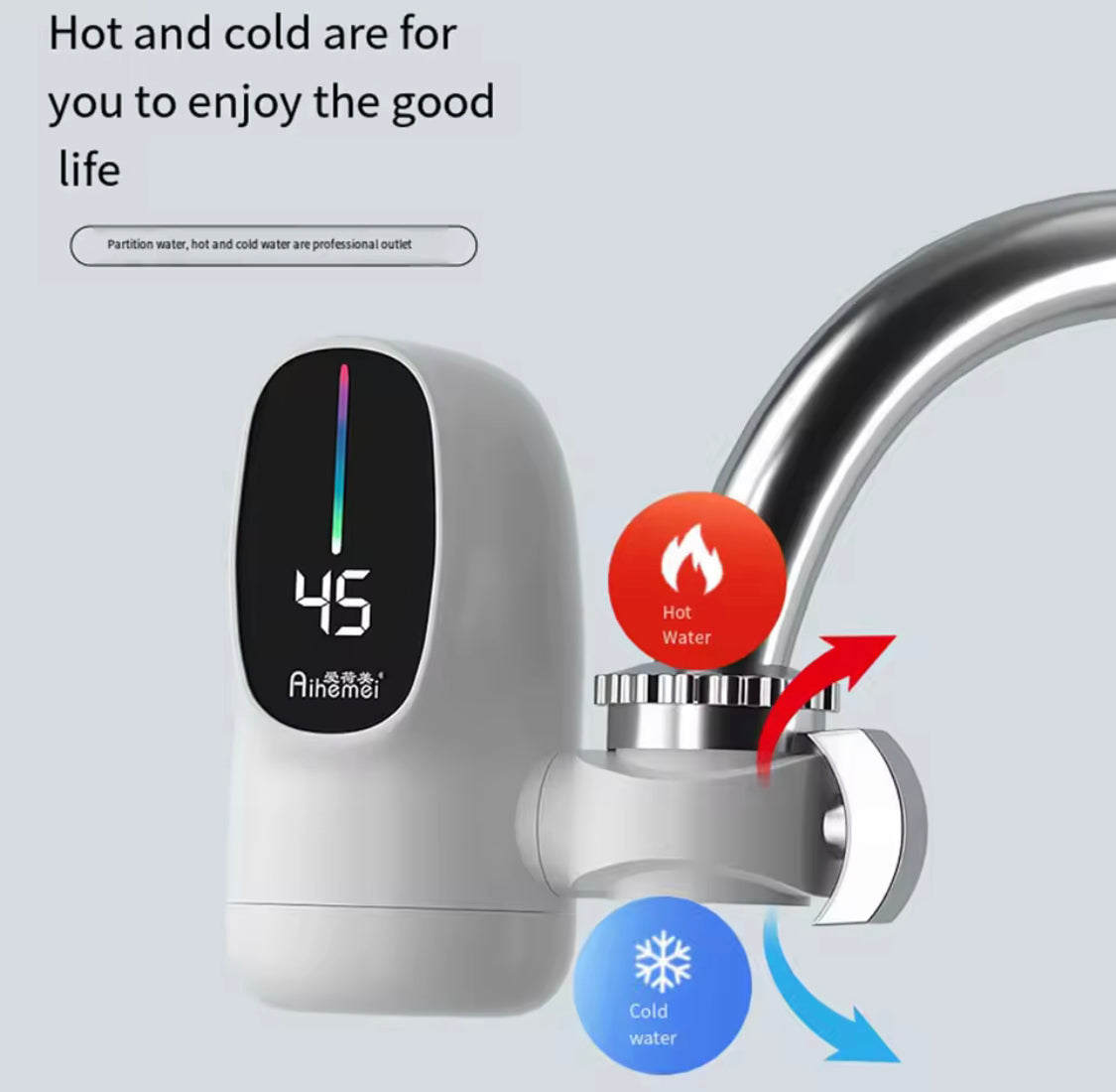 Digital Display Kitchen Faucet Adapter, 3000W Kitchen Electric Water Heater Tap, Tankless Instantaneous Water Heater Digital Display Kitchen Faucet Adapter, 3000W Kitchen Electric Water Heater Tap, Tankless Instantaneous Water Heater